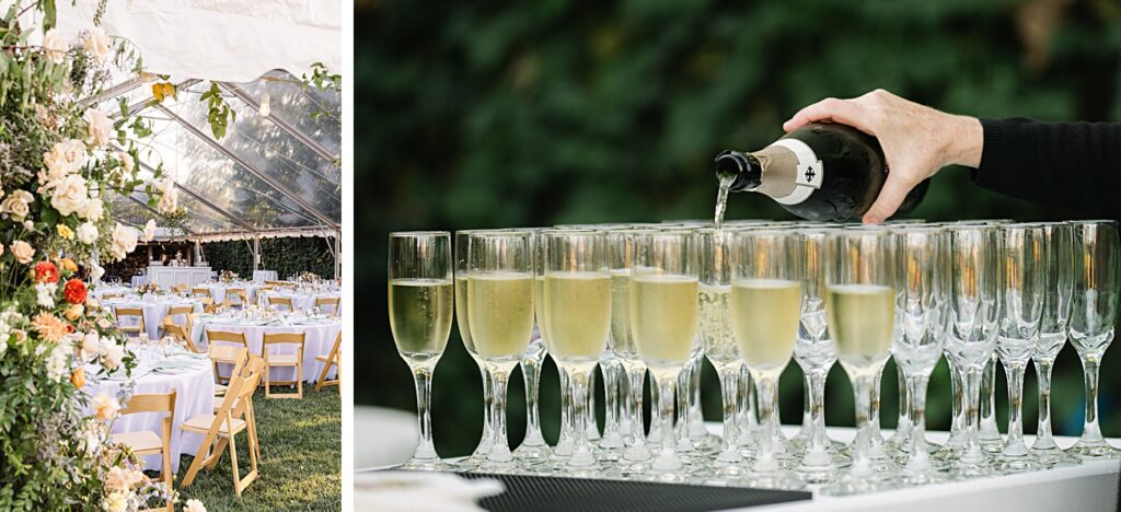 Clear Top Tent Wedding Reception Design Garden Party Asheville Wedding Film