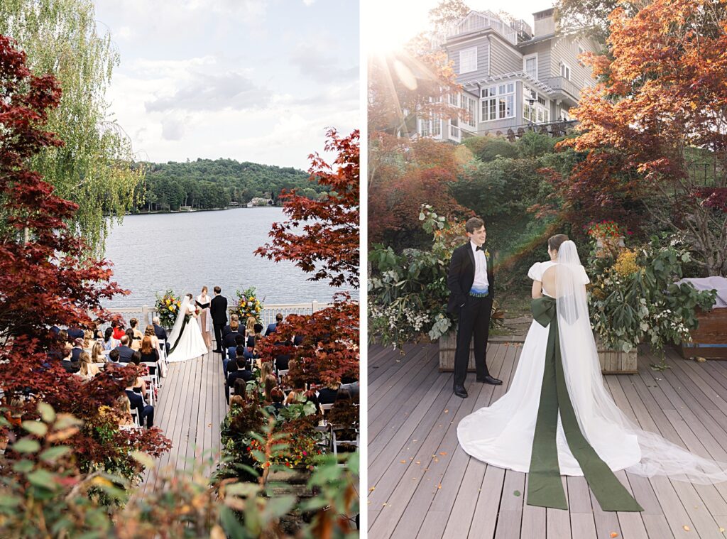 Waterfront Wedding Ceremony Greystone Inn Lake Toxaway Scenic View