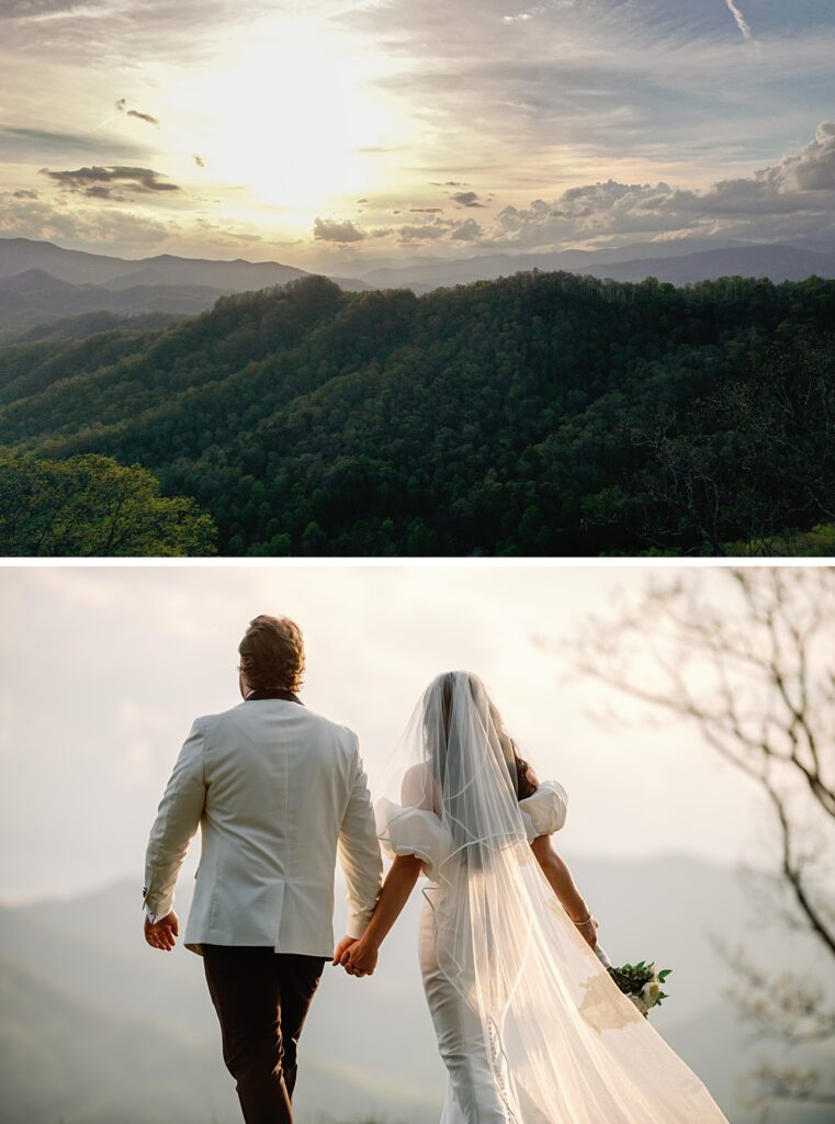 Golden light at sunset romatic cinematic portraits by Katherine Denise Films